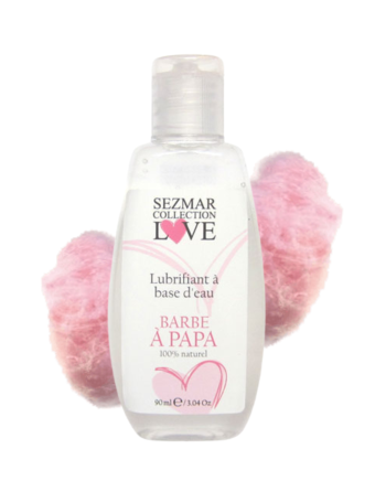 Lubrifiant à base d'eau 100% naturel Barbe à Papa 90 ml - SEZ081