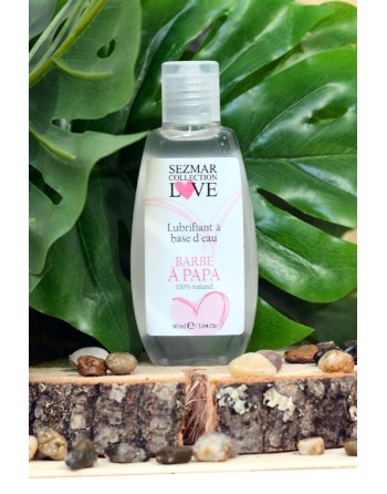 Lubrifiant à base d'eau 100% naturel Barbe à Papa 90 ml - SEZ081
