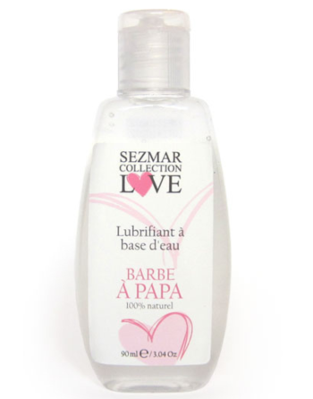 Lubrifiant à base d'eau 100% naturel Barbe à Papa 90 ml - SEZ081