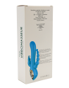 Vibromasseur rabbit  bleu  avec chapelet vibrant - TOZ-024BLU