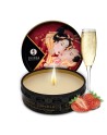 Mini bougie de massage fraise vin pétillant 30ml - CC864608
