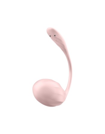 Oeuf vibrant télécommandé rose Ribbed Petal Satisfyer - CC597861